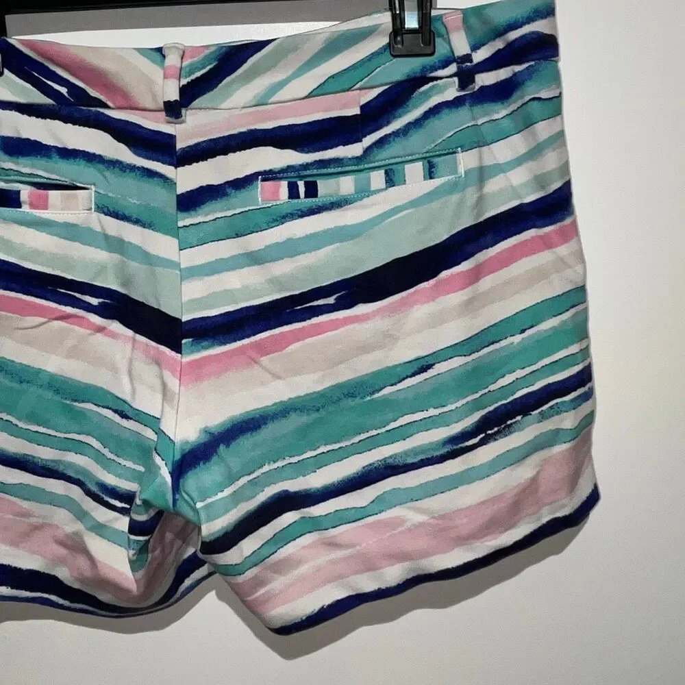 Lilly Pulitzer Women's Multicolor Striped The Callahan Stretch Shorts Size 12